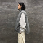 科技雙面套頭蓬鬆馬甲 #灰色 [BJ-23023W]