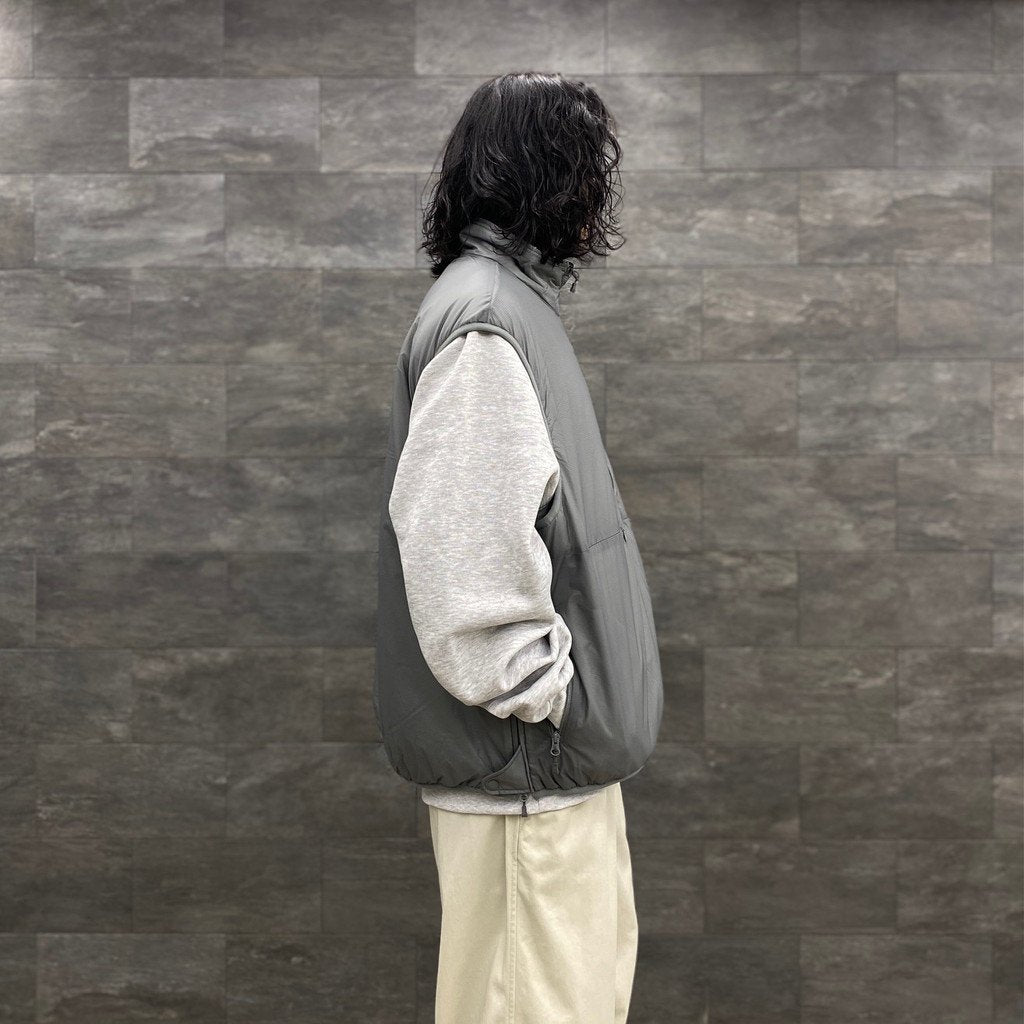 科技雙面套頭蓬鬆馬甲 #灰色 [BJ-23023W]