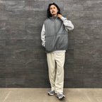 科技雙面套頭蓬鬆馬甲 #灰色 [BJ-23023W]