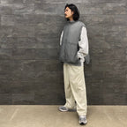 科技雙面套頭蓬鬆馬甲 #灰色 [BJ-23023W]