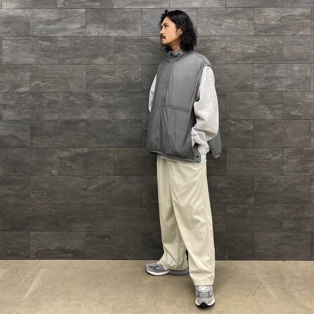 科技雙面套頭蓬鬆馬甲 #灰色 [BJ-23023W]