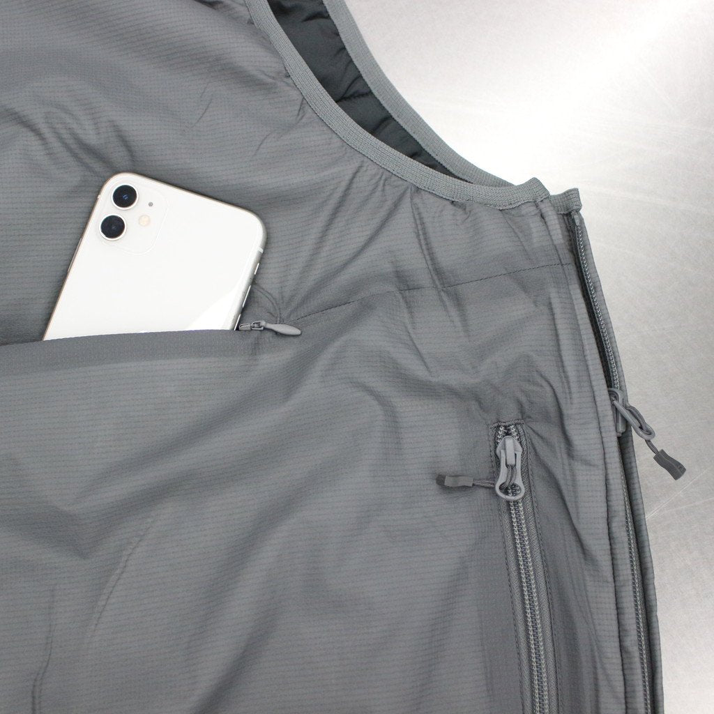 科技雙面套頭蓬鬆馬甲 #灰色 [BJ-23023W]