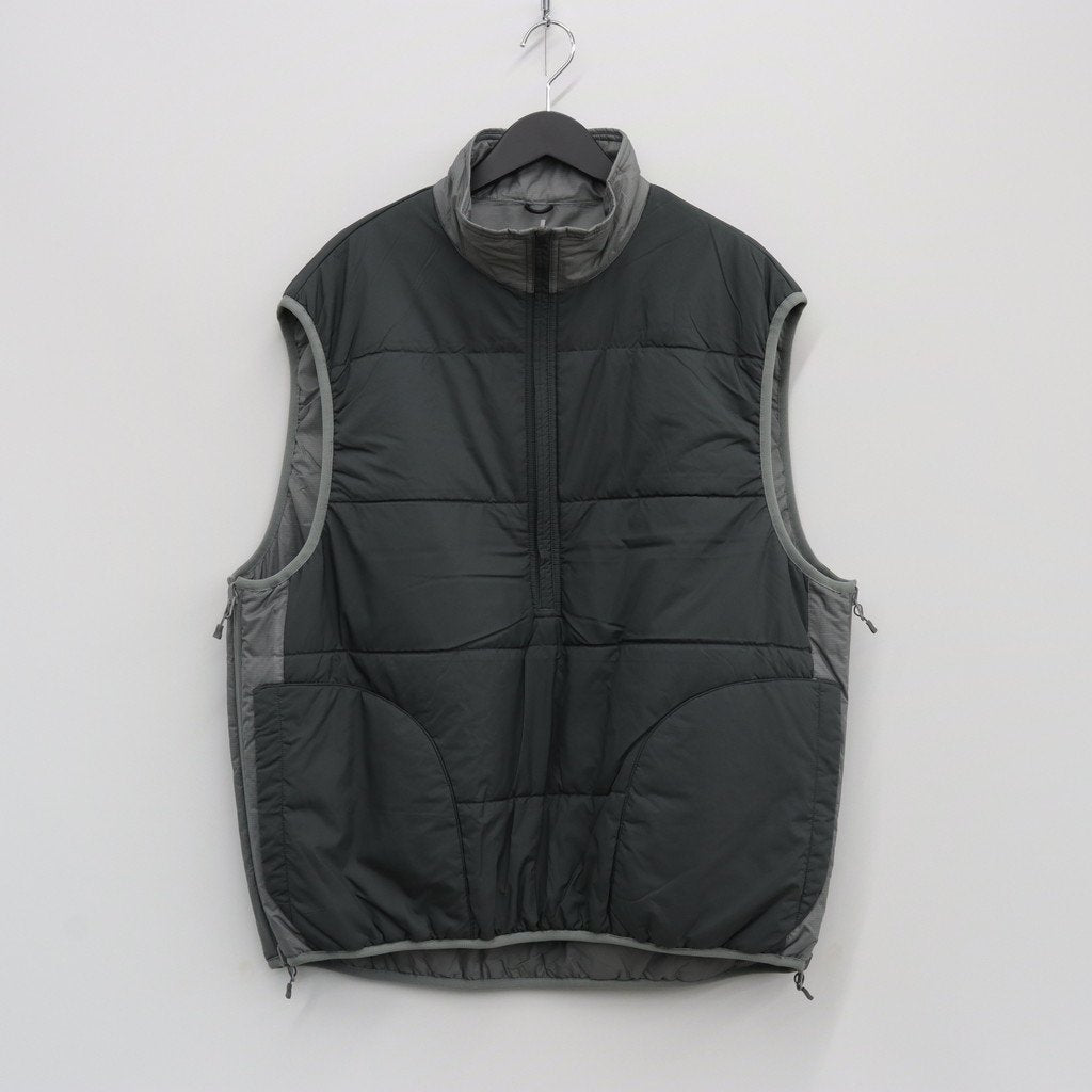 科技雙面套頭蓬鬆馬甲 #灰色 [BJ-23023W]