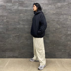 TECH REVERSIBLE PULLOVER PUFF JACKET #BLACK [BJ-22023W]