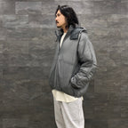 TECH REVERSIBLE PULLOVER PUFF JACKET #GRAY [BJ-22023W]