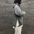 TECH REVERSIBLE PULLOVER PUFF JACKET #GRAY [BJ-22023W]