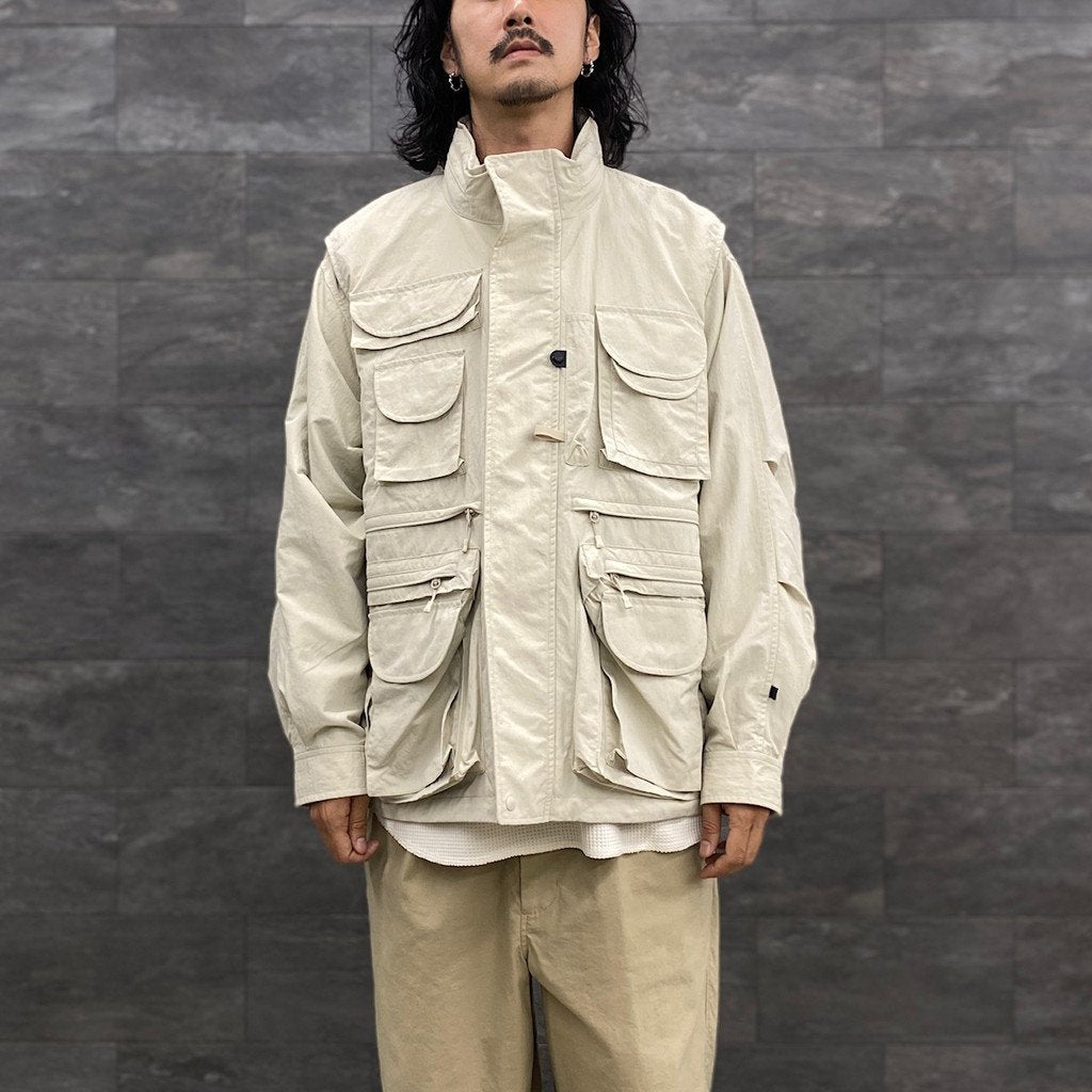 TECH 2WAY PERFECT FISHING JACKET #ECRU [BJ-25023W]