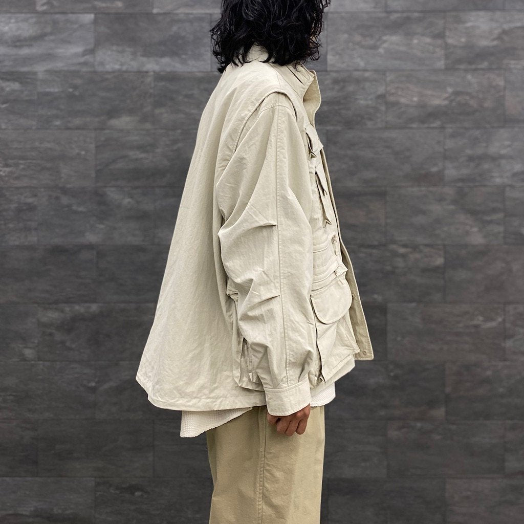 TECH 2WAY PERFECT FISHING JACKET #ECRU [BJ-25023W]