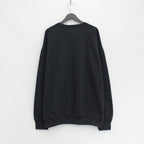 CREW NECK SWEAT SHIRT -TYPE 2- #BLACK [23FWE-WMC-SS02]