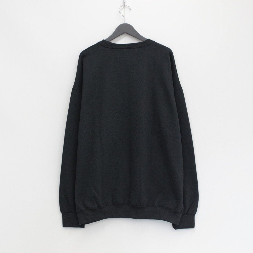 CREW NECK SWEAT SHIRT -TYPE 2- #BLACK [23FWE-WMC-SS02]