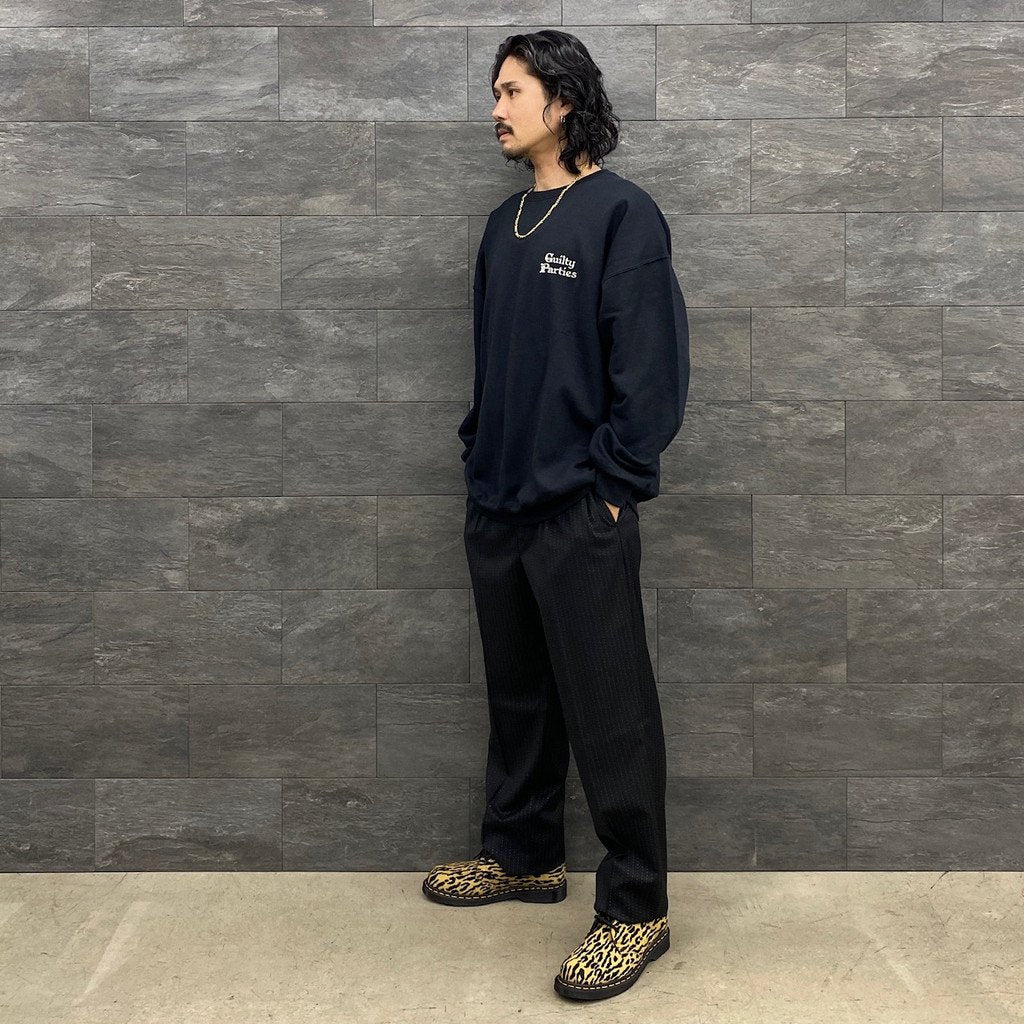 CREW NECK SWEAT SHIRT -TYPE 2- #BLACK [23FWE-WMC-SS02]