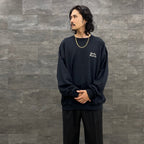 CREW NECK SWEAT SHIRT -TYPE 2- #BLACK [23FWE-WMC-SS02]
