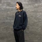 CREW NECK SWEAT SHIRT -TYPE 2- #BLACK [23FWE-WMC-SS02]