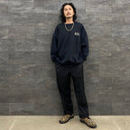 CREW NECK SWEAT SHIRT -TYPE 2- #BLACK [23FWE-WMC-SS02]