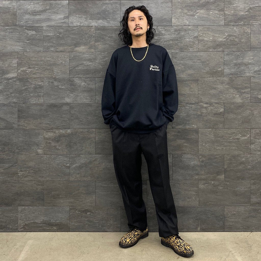 CREW NECK SWEAT SHIRT -TYPE 2- #BLACK [23FWE-WMC-SS02]