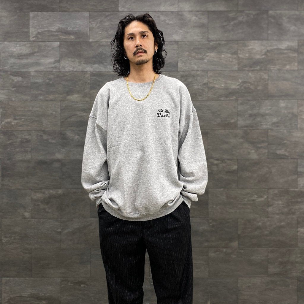 CREW NECK SWEAT SHIRT -TYPE 2- #GRAY [23FWE-WMC-SS02]