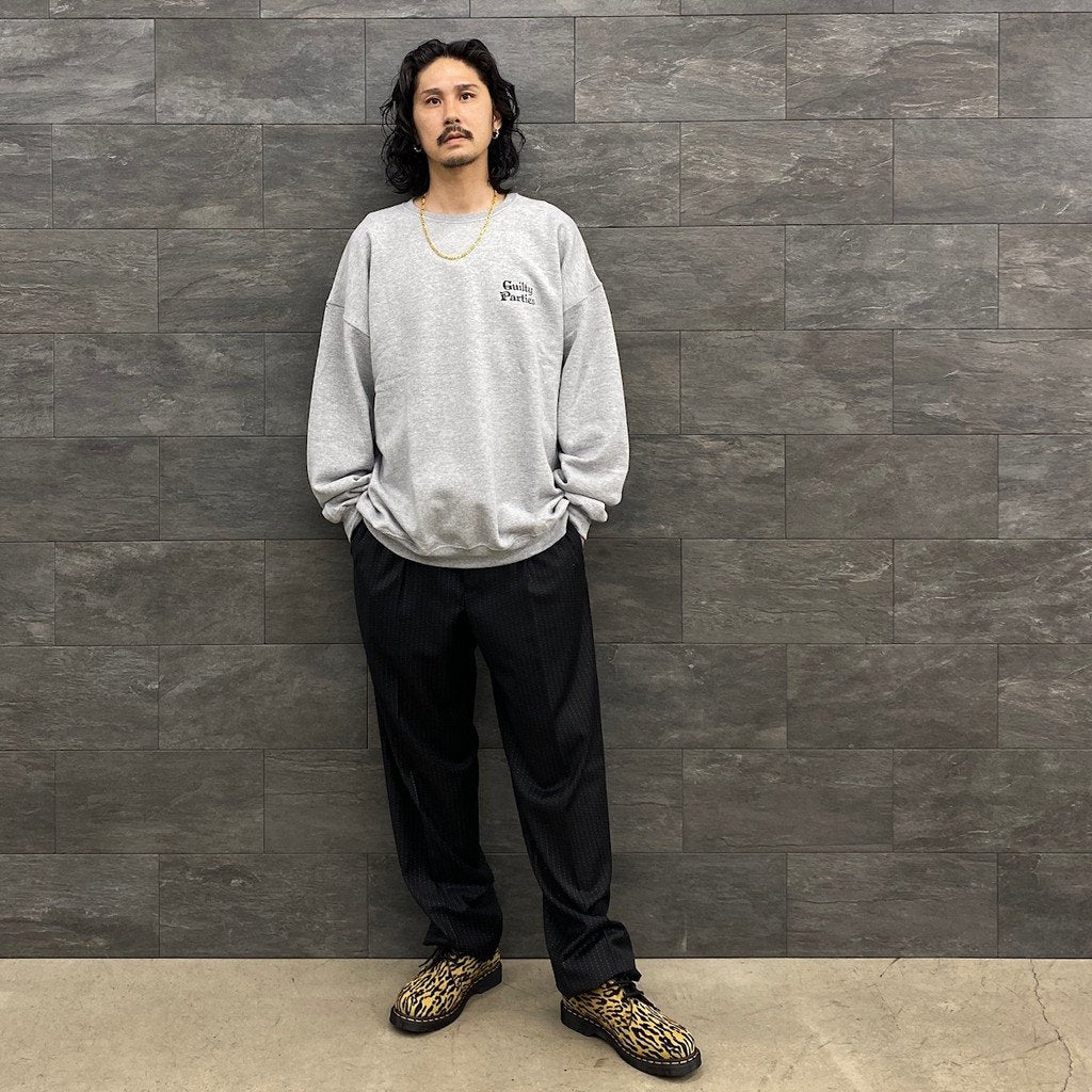 CREW NECK SWEAT SHIRT -TYPE 2- #GRAY [23FWE-WMC-SS02]