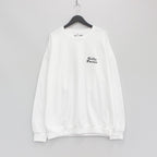 CREW NECK SWEAT SHIRT -TYPE 2- #WHITE [23FWE-WMC-SS02]