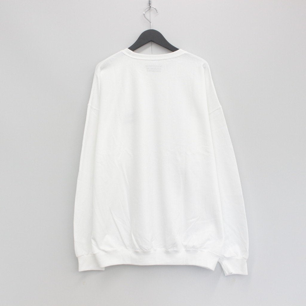 CREW NECK SWEAT SHIRT -TYPE 2- #WHITE [23FWE-WMC-SS02]