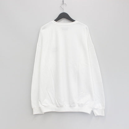 CREW NECK SWEAT SHIRT -TYPE 2- #WHITE [23FWE-WMC-SS02]