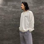 CREW NECK SWEAT SHIRT -TYPE 2- #WHITE [23FWE-WMC-SS02]