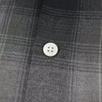 OMBRE CHECK OPEN COLLAR SHIRT L/S #GRAY [23FWE-WMS-OC01]