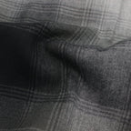 OMBRE CHECK OPEN COLLAR SHIRT L/S #GRAY [23FWE-WMS-OC01]