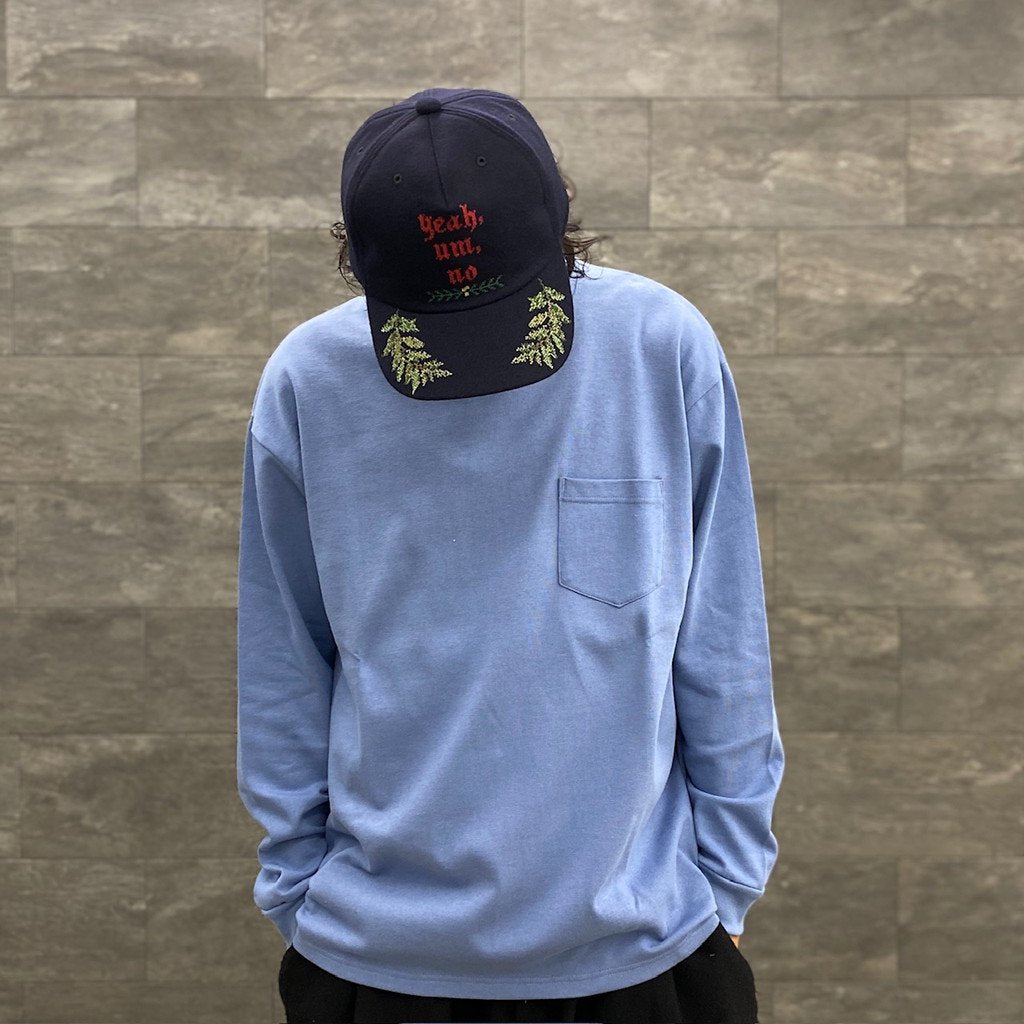 FLOWER CROSS STITCH CAP #NAVY [SC2320-CP02] _ SON OF THE CHEESE