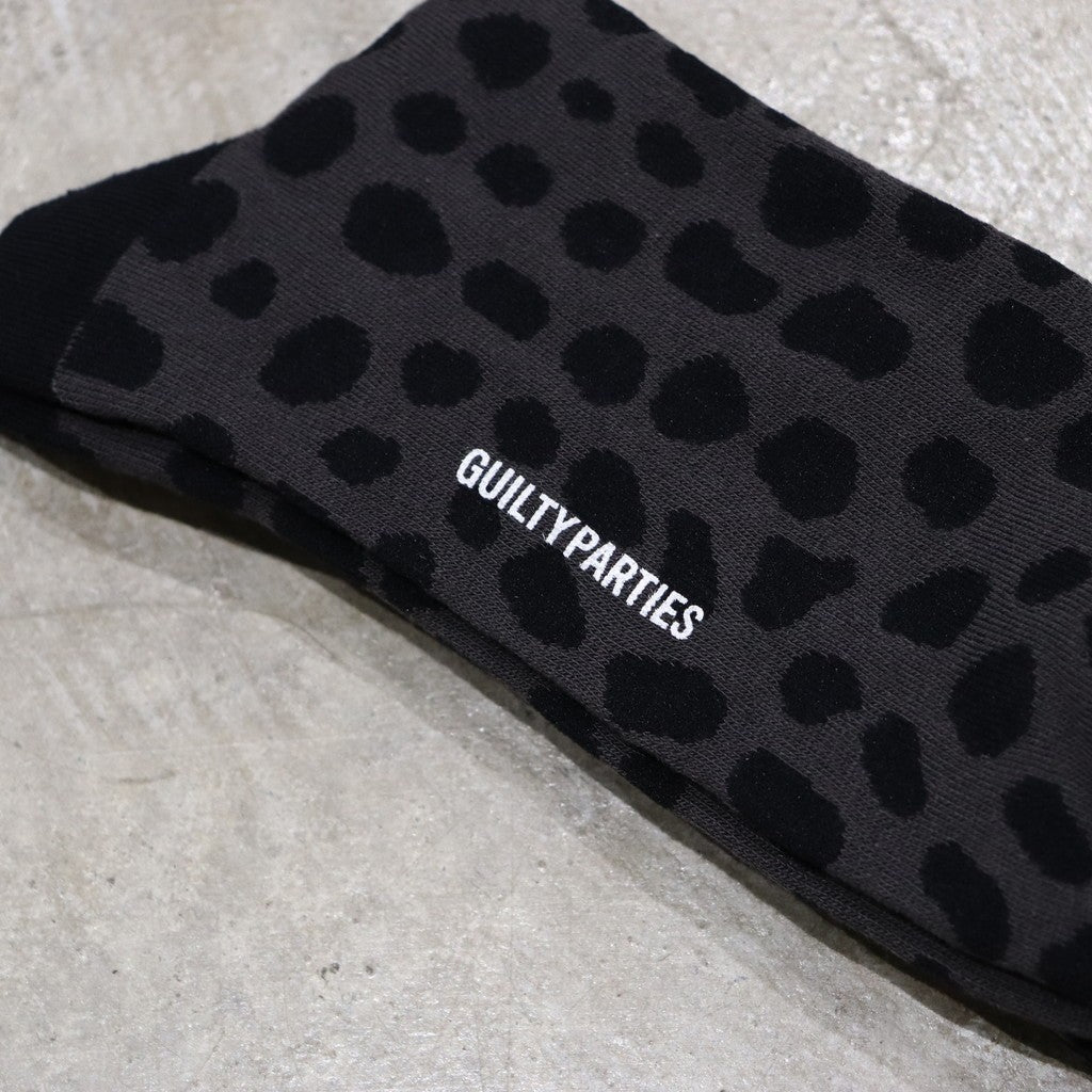 豹紋襪#灰色 [24SS-WMA-SO03]