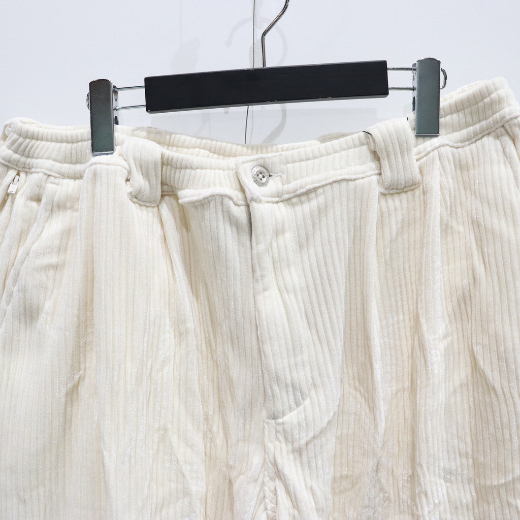 KNIT CORD BALLOON PANTS #WHITE [FW23-B08]