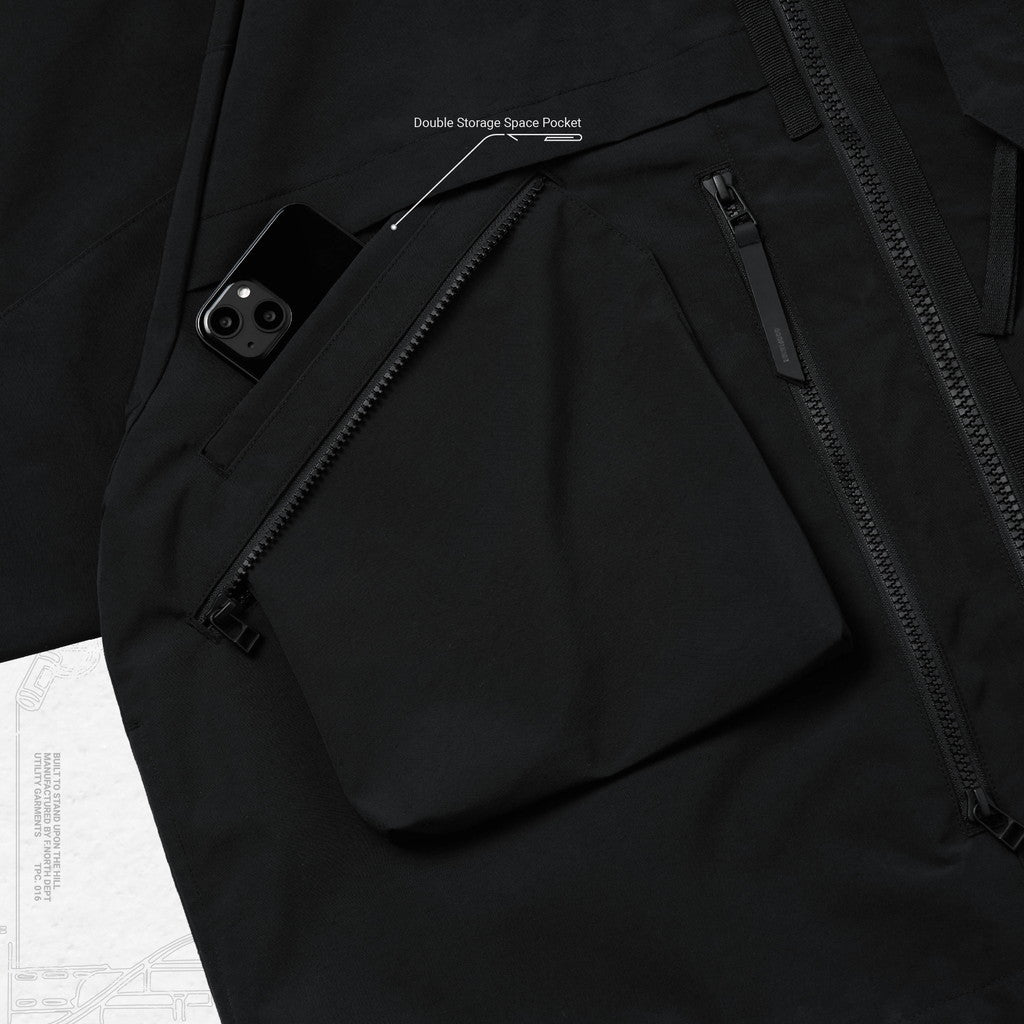 「G7-1K」 Fermion-G Mountain Parka #JET BLACK [GOOPI-23AW-NOV-01]