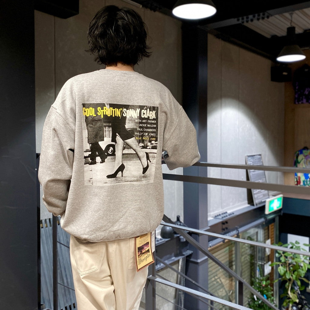 BLUE NOTE | CREW NECK SWEAT SHIRT -TYPE 2- #GRAY [BLUENOTE-WM-SS06]