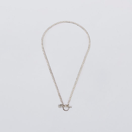 Flat Link Necklace Large 60cm #SILVER [XON025]