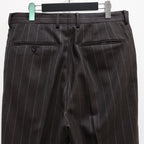 DOUBLE PLEATED TROUSERS #CHARCOAL [23FW-WMP-TR21]