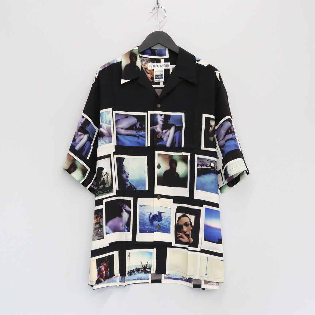 DAVIDE SORRENTI | 短袖夏威夷襯衫 - 型號 2- #BLACK [DAVIDESORRENTI-WM-HI04]