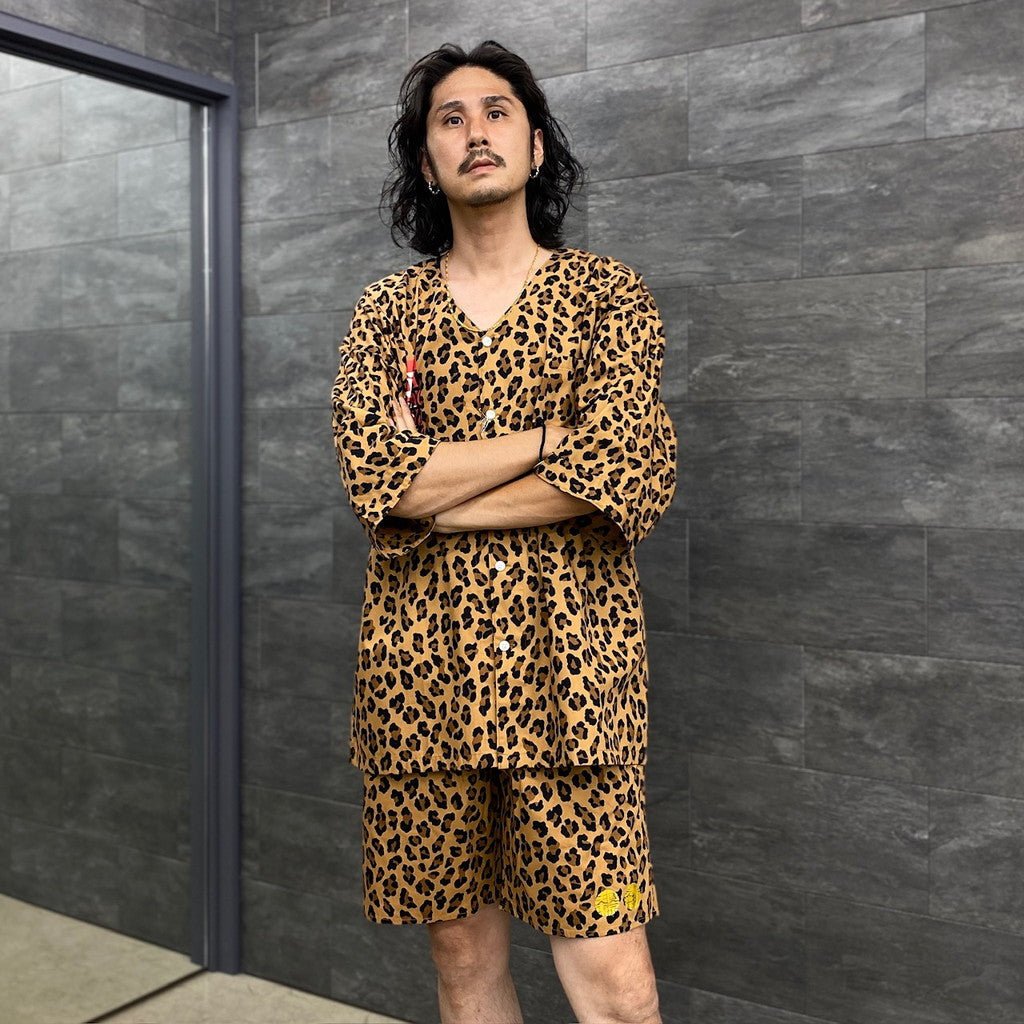 BLACKEYEPATCH | LEOPARD DABO SHIRT #BROWN [BEP-WM-DB02]