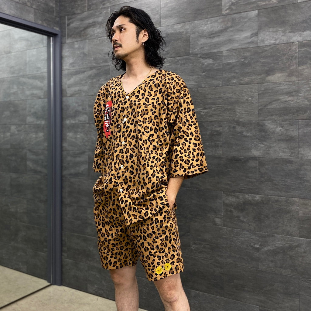 BLACKEYEPATCH | LEOPARD DABO SHORT PANTS #BROWN [BEP-WM-DB04]