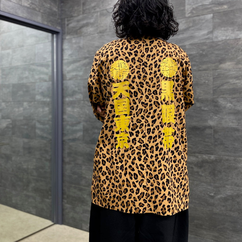 WACKO MARIA | WACKO MARIA BLACKEYEPATCH | LEOPARD DABO SHIRT #BROWN  [BEP-WM-DB02]