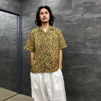 GRAMICCI | LEOPARD OPEN COLLAR SHIRT #BEIGE [GRAMICCI-WM-OC01]