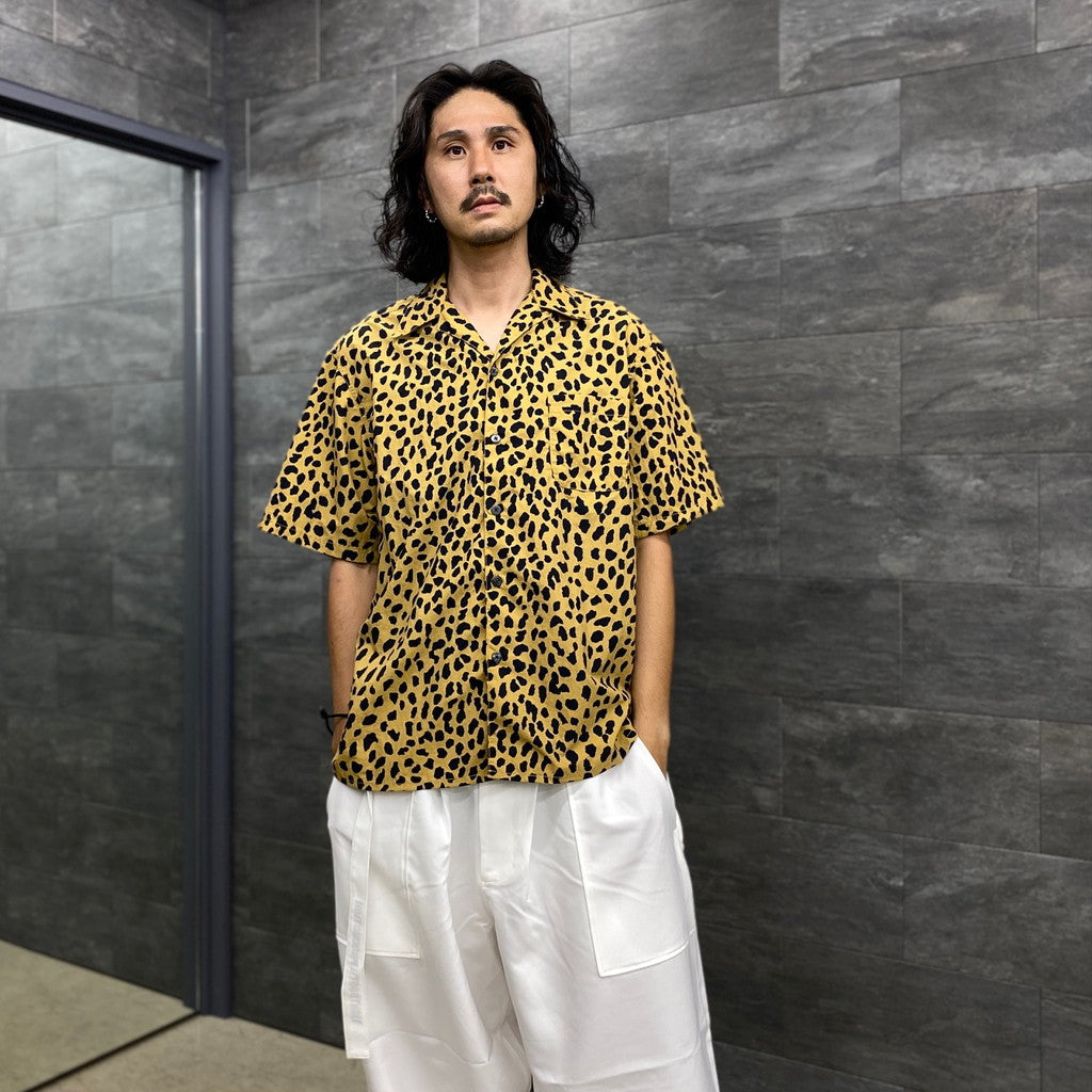 GRAMICCI | LEOPARD OPEN COLLAR SHIRT #BEIGE [GRAMICCI-WM-OC01]