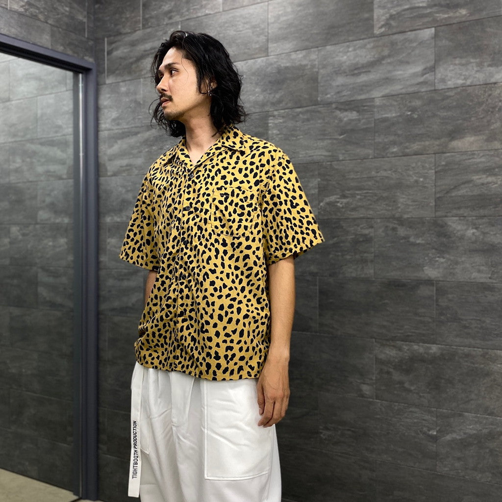 GRAMICCI | LEOPARD OPEN COLLAR SHIRT #BEIGE [GRAMICCI-WM-OC01]