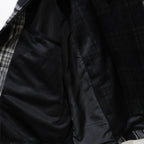 PLAID FLANNEL SWING TOP #BLACK [FW23-JK10]