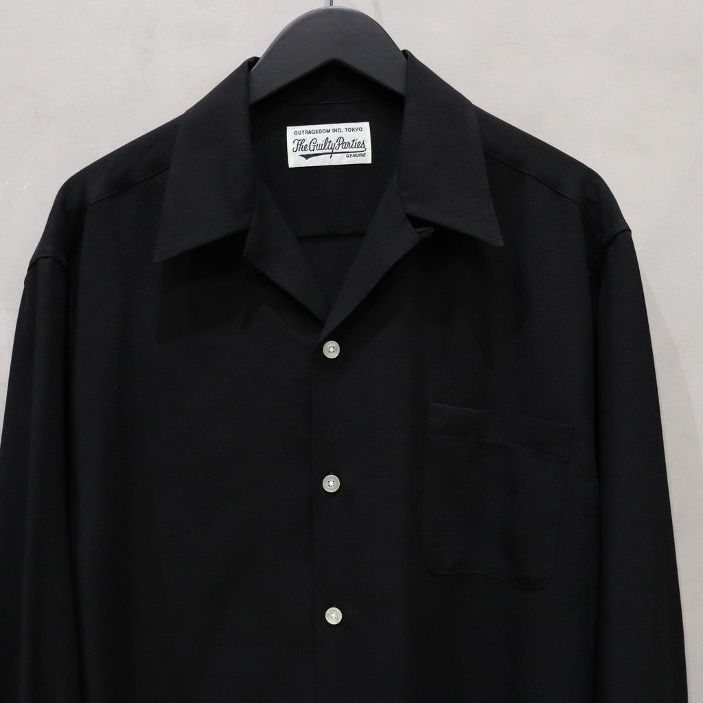 50'S SHIRT L/S -TYPE 1- #BLACK [24SSE-WMS-OC02] – cocorozashi