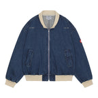 WASHED DENIM ZIP JACKET #INDIGO [CES24JK21]