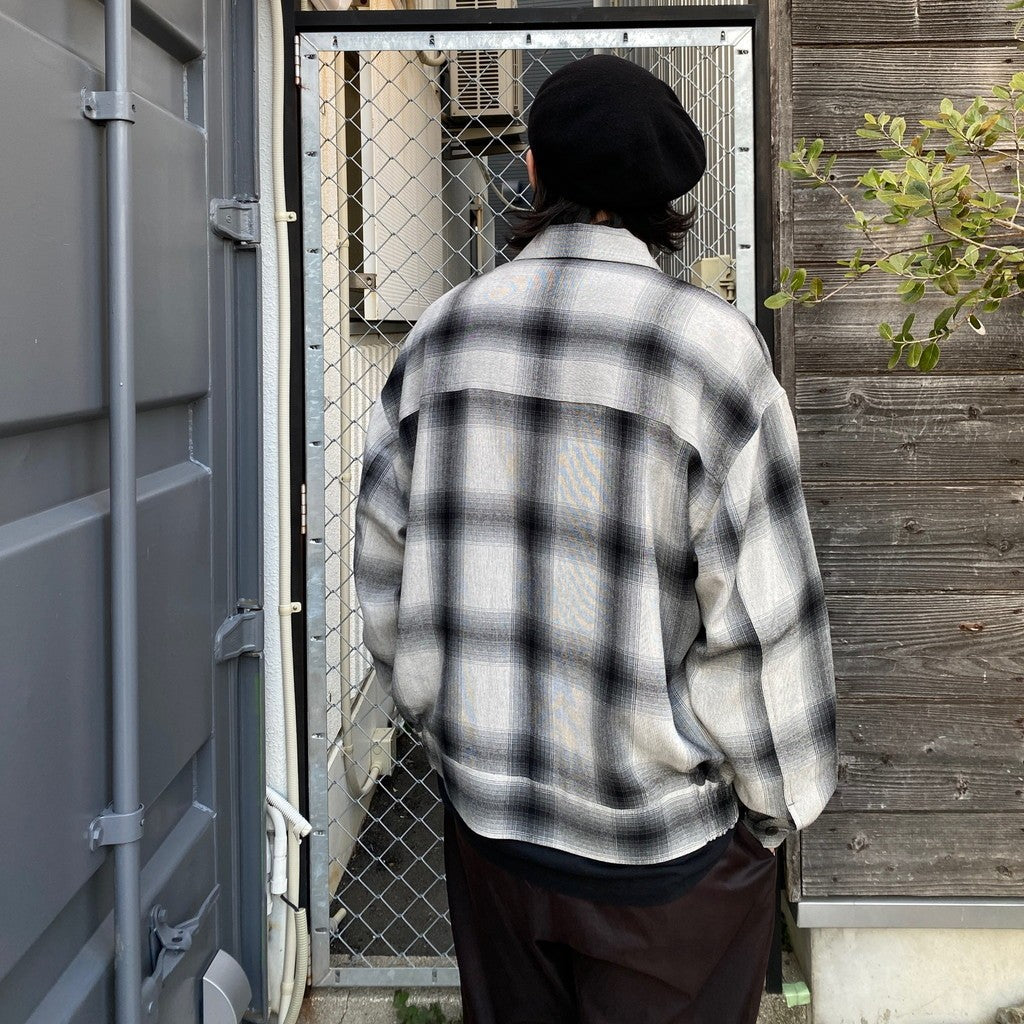OMBRE CHECK 50'S JACKET -B- -TYPE 2- #GRAY [24SS-WMO-BL16]