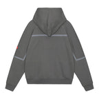 TAPED CUT HEAVY HOODIE #CHARCOAL [CES24CS07]