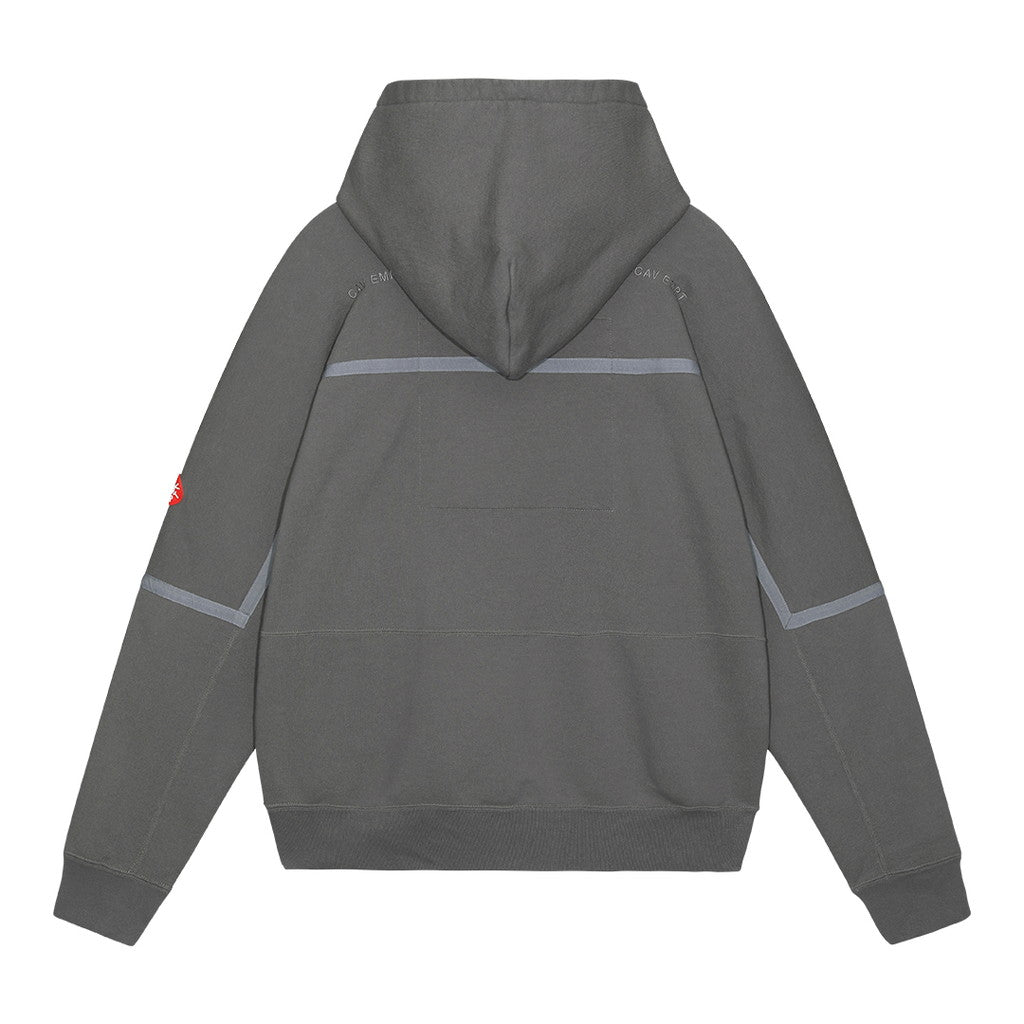 TAPED CUT HEAVY HOODY #CHARCOAL [CES24CS07]