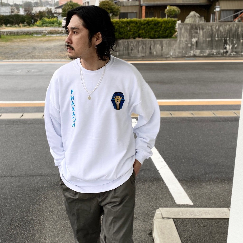 CREW NECK SWEAT SHIRT -TYPE 2- #WHITE [24SS-WMC-SS02]