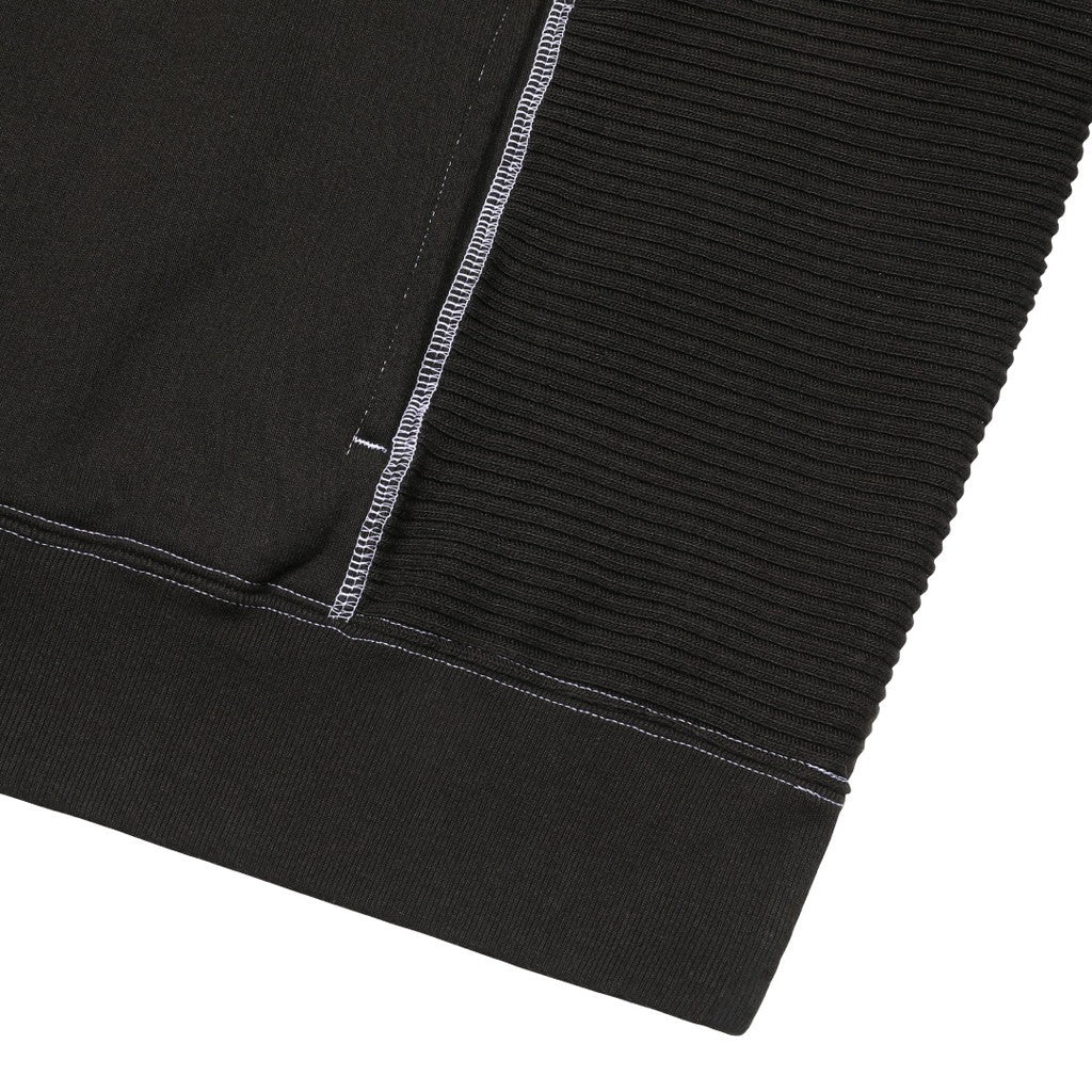 WIDE RIB CUT HEAVY HOODY #BLACK [CES25CS16]
