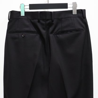 PLEATED TROUSERS -TYPE 2- #BLACK [23FW-WMP-TR02]